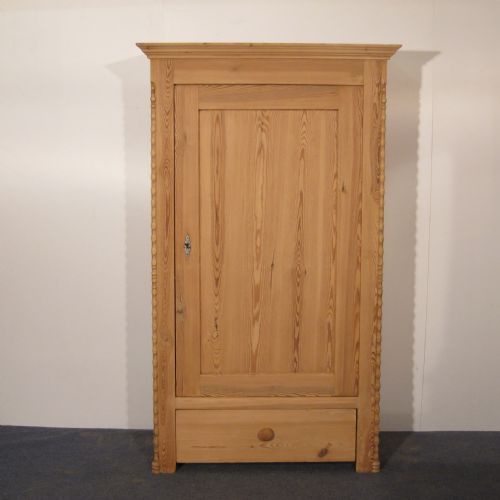 Children's Antique Pine Wardrobe or Large Cupboard