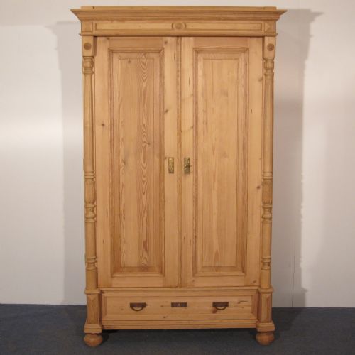 Small Antique Pine Wardrobe Which Dismantles for Delivery