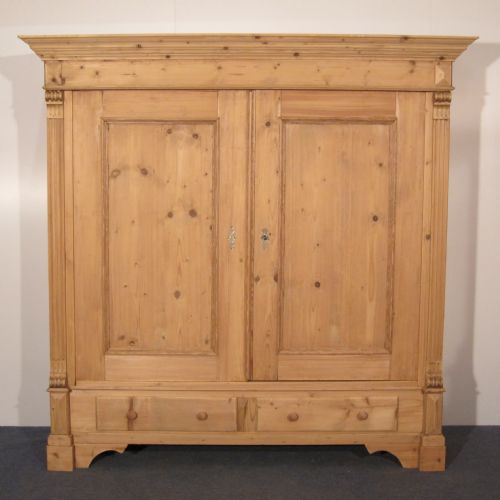 Large Antique Pine Wardrobe
