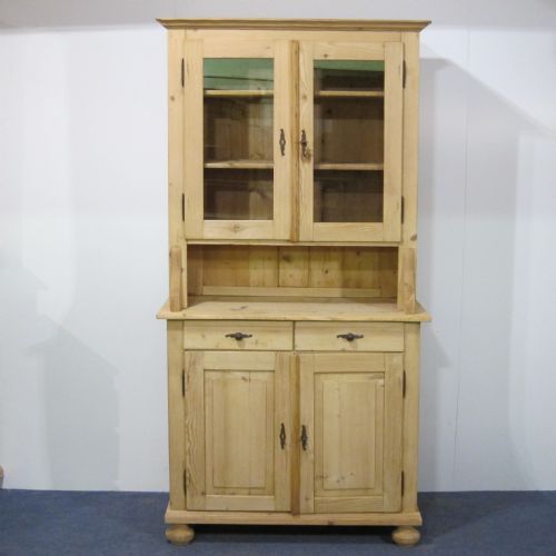 Old Glazed Top Pine Dresser