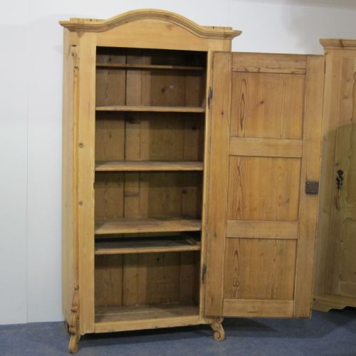 fig 1. antique pine arched top cupboard C.1900's