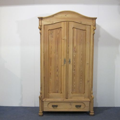 Arched Top Antique Pine Children's Wardrobe/cupboard