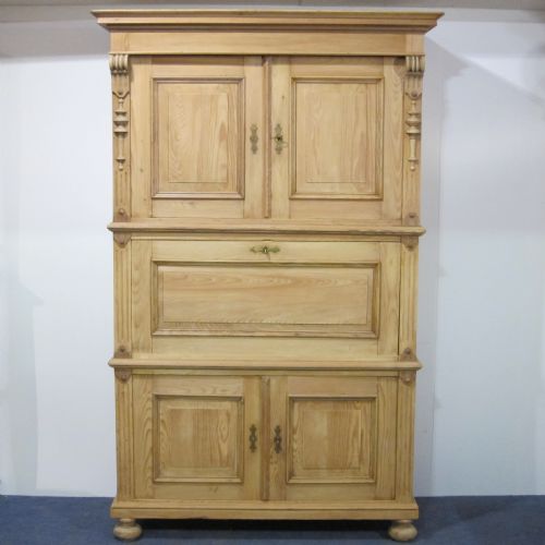 Large Antique Pine Secretaire