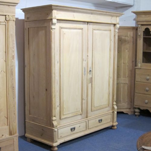 fig 1. Old Continental pine wardrobe - dismantles for delivery