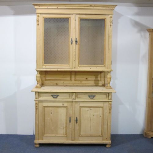 Large Glazed Antique Farmhouse Dresser C.1915