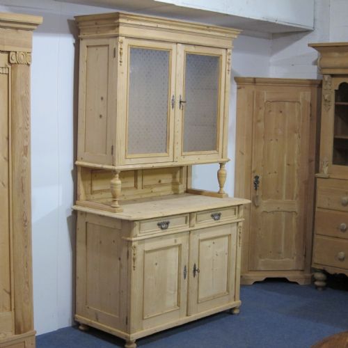 fig 1. Large glazed antique farmhouse dresser C.1915