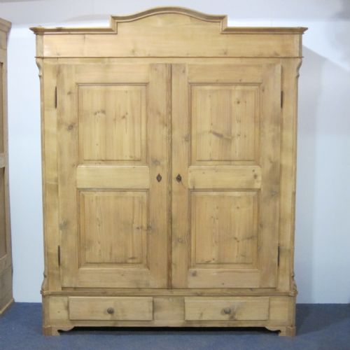 Very Old Grand Antique Pine Wardrobe C.1870's