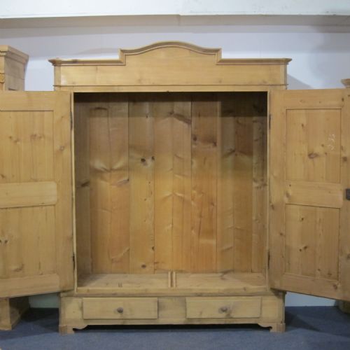 fig 1. Very Old Grand Antique Pine Wardrobe C.1870's