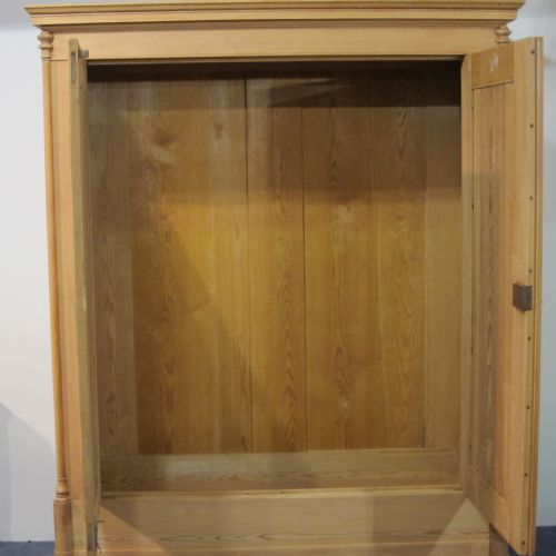 fig 1. Large antique pine wardrobe - dismantles