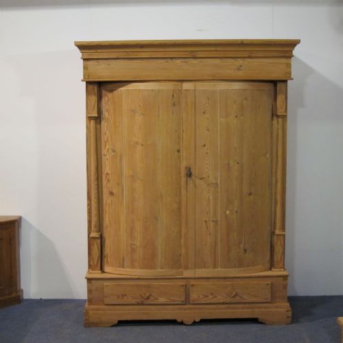 Very Old, Antique Pine Double Wardrobe C.1800