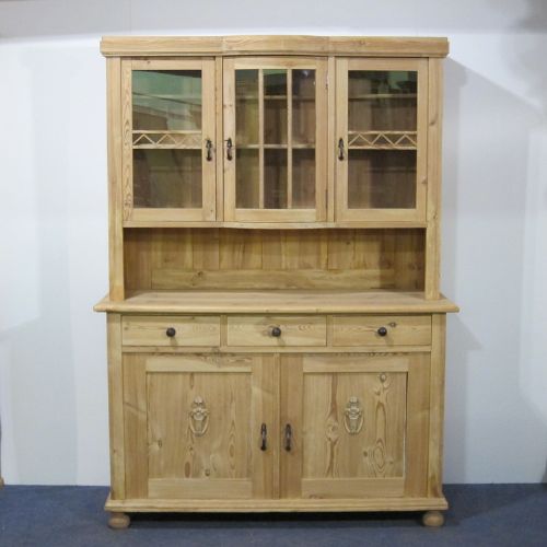 Large Antique Pine Glazed Dresser Circa 1930'S