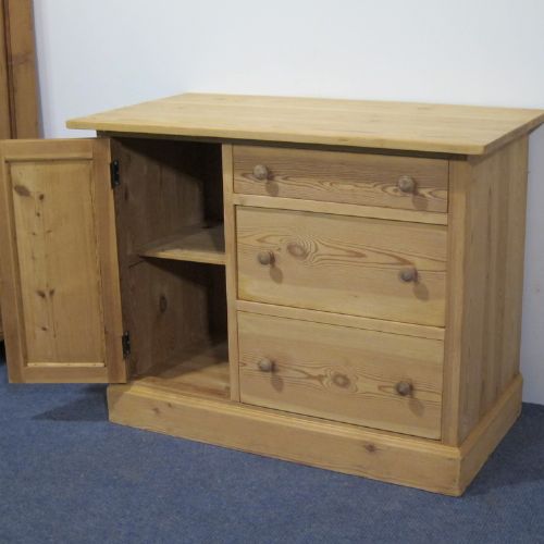 fig 1. Small antique pine storage cupboard C.1920's