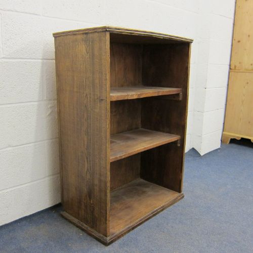 Early 1800'S Rustic Farmhouse Elm Bookcase