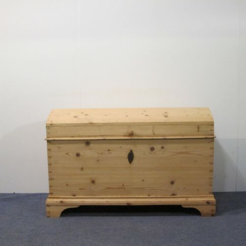 19th Century Antique Pine Dome Top Chest