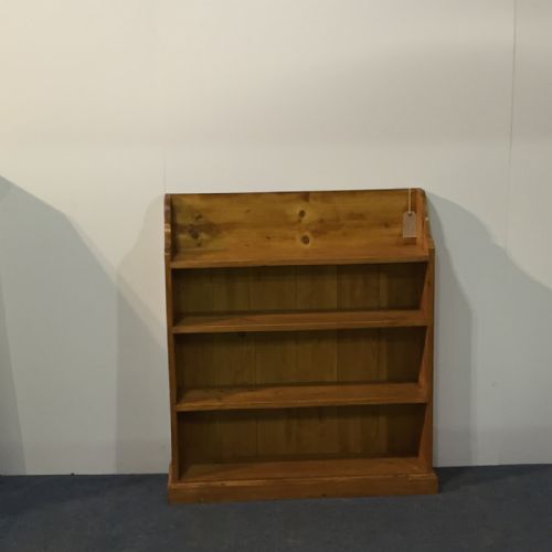 Antique Pine "Waterfall" Bookcase