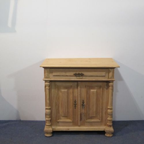 Ornate Antique Pine Cupboard C.1915 (Tv Store Cupboard)