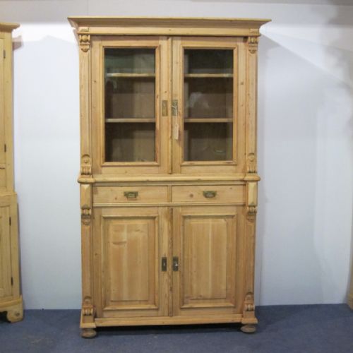 A Grand Antique Pine Farmhouse Cabinet C.1910
