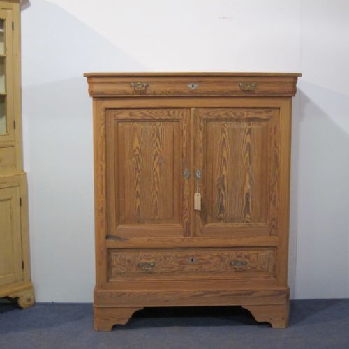 French Antique Pine Storage Cupboard C.1900