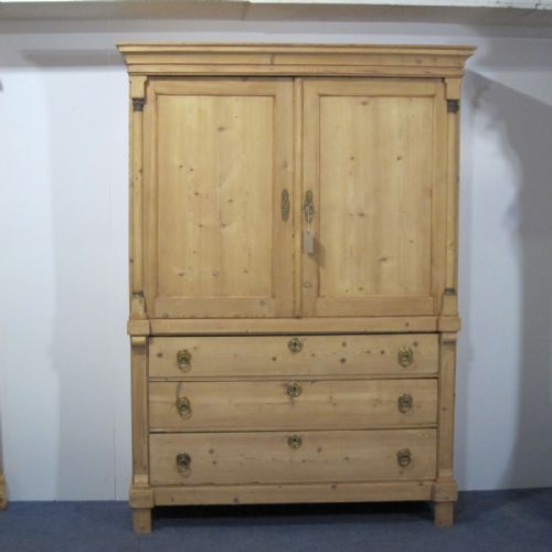 Splendid Antique Dutch Linen Press C1900