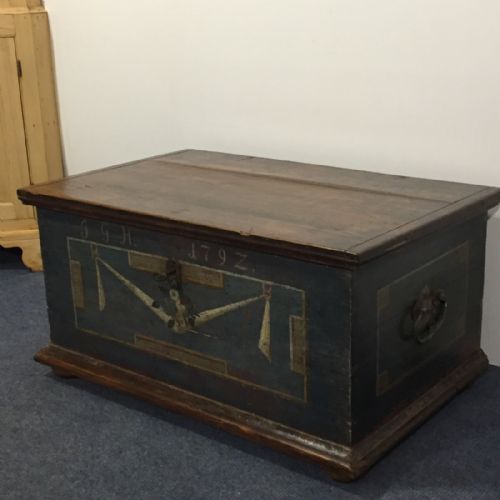 fig 2. Stunning Antique Marriage Chest c.1792