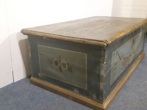 18th Century Antique Painted Chest C.1799