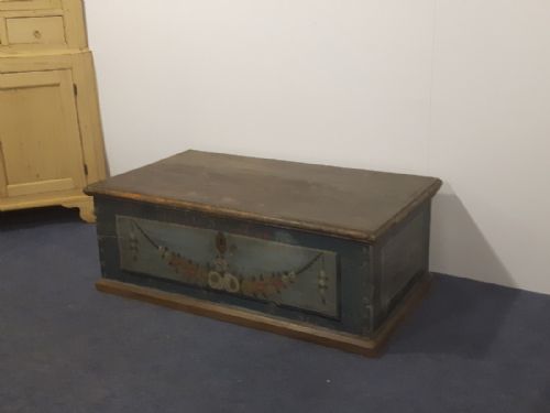 fig 2. 18th Century Antique Painted Chest c.1799