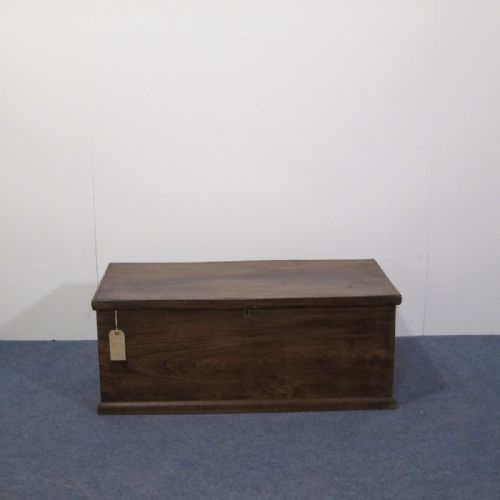 Small Victorian Elm Blanket Box