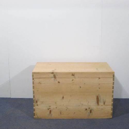 Tall Antique Pine Blanket Box