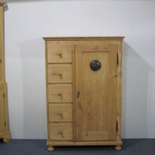 19th Century Country Kitchen Bread Cupboard