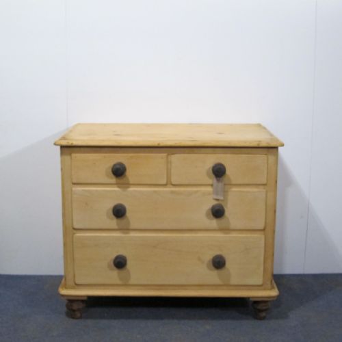 Natural, Rustic Victorian Chest of Drawers
