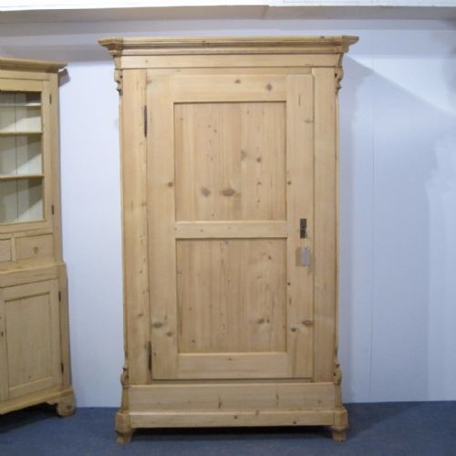 19th Century Slender Single Door "Knock Down" Wardrobe