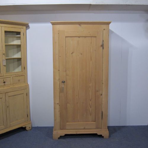 Antique Pine Single Wardrobe C.1900