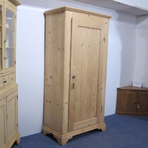 fig 1. Antique Pine Single Wardrobe c.1900