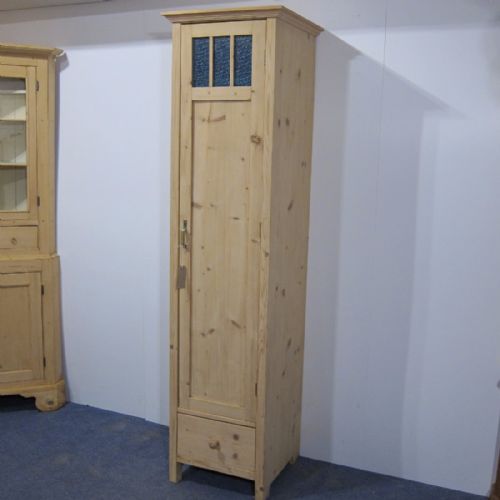 fig 1. Tall, Slim, Art Deco Antique Cupboard c.1930's