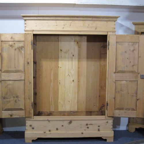 fig 1. Antique Pine Alsace Double Wardrobe c.1900