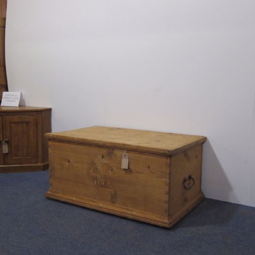 fig 1. Very Old Antique Flat Top Box Chest c.1872