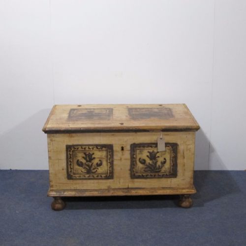 Gorgeous 19th Century Antique Marriage Chest Box