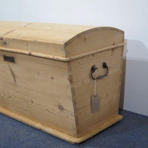 fig 1. Antique Pine Storage Chest