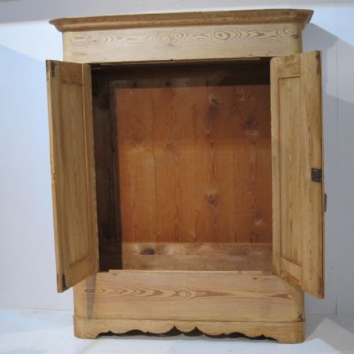 fig 1. Early 1800's Antique Pine Wardrobe