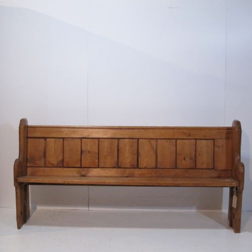 Large Victorian Pine Church Pew/settle