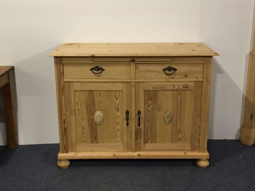 Attractive Antique Pine Farmhouse Kitchen Cupboard