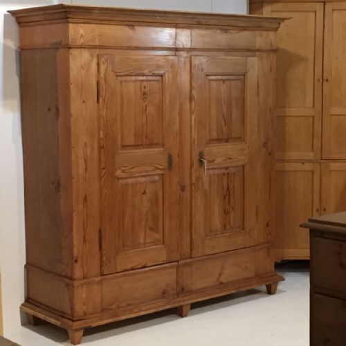 fig 1. Early 1800's Large Pine Double Wardrobe