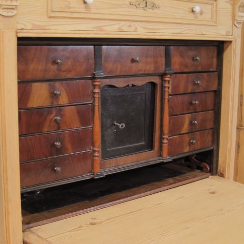fig 1. Large Antique Pine Secretaire