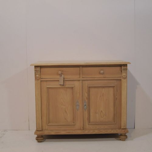 Small Antique Pine Storage Cupboard