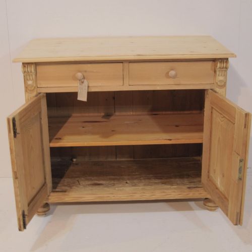 fig 1. Small Antique Pine Storage Cupboard