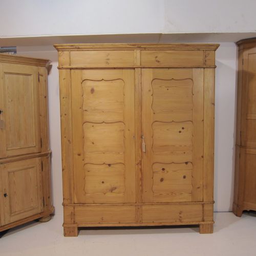 Very Old Large Attractive Antique Pine Wardrobe