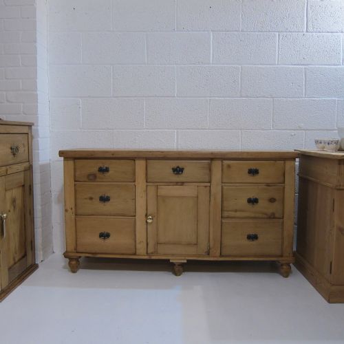 Victorian Pine Kitchen Sideboard