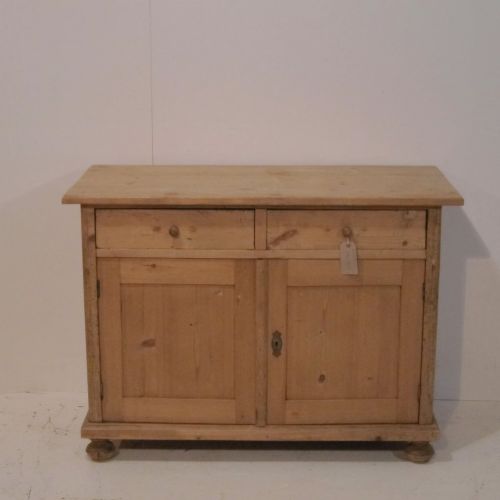 Small Antique Pine Dresser Base Cupboard