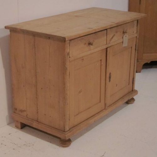 fig 1. Small Antique Pine Dresser Base Cupboard