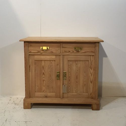 Small Antique Pine Storage Cupboard